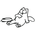 Наклейка «Кот Саймона v4»