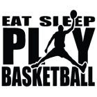 Наклейка «Eat Sleep Play Basketball»