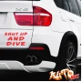 Наклейка «Shut Up and Dive»
