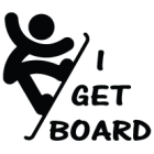 Наклейка «I Get Board»