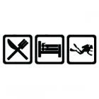 Наклейка «Eat, Sleep, Diving»