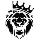 Наклейка «Лев с короной»