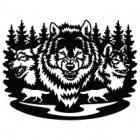 Наклейка «Волки»