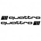 Набір наклейок «Audi Quattro v2» 2 шт.