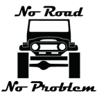 Наклейка «No Road - No Problem»