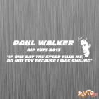 Наклейка «RIP Paul Walker»