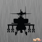 Наклейка «Ударный вертолет Apache v2»