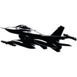 Наклейка «F-16 Fighting Falcon» Наклейка «F-16 Fighting Falcon»