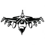 Наклейка «F-16 Fighting Falcon v2» Наклейка «F-16 Fighting Falcon v2»