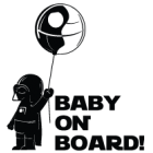 Наклейка «Baby on Board Darth Vader»