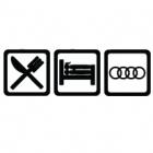 Наклейка «Eat, Sleep, Audi»