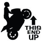 Наклейка «This End UP»