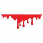 Наклейка «Потеки крови»
