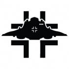 Наклейка «Luftwaffe UFO»
