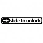 Наклейка «Slide to unlock»