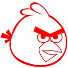 Наклейка «Angry Birds v3»