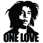 Наклейка «Bob Marley One Love»