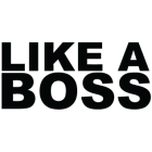 Наклейка «Like A Boss»