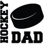 Наклейка «Hockey Dad v10»
