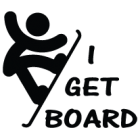 Наклейка «I Get Board»