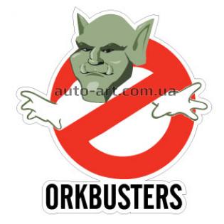 Наклейка «Orkbusters - Оркам Смерть»